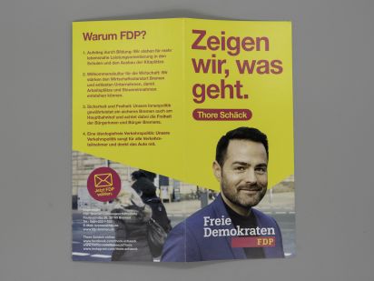 Flyer Zeigen wir, was geht. Thore Schäck.