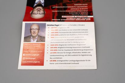 Flyer Wir machen Greifswald besser. Schritt für Schritt.