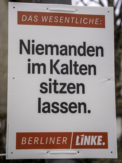 Themenplakat Das Wesentliche: Niemanden im Kalten sitzen lassen.