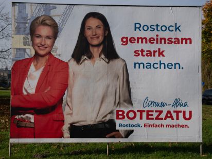 Großaufsteller Rostock gemeinsam stark machen.