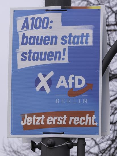 Themenplakat A100: Bauen statt stauen!