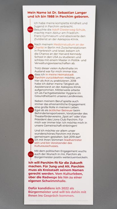 Flyer Vorstellung Dr. Sebastian Langer