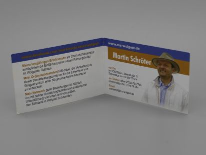 Flyer Neuer Bürgermeister für Wolgast gesucht.